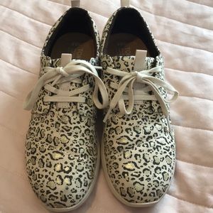 Cheetah print TOMS sneakers